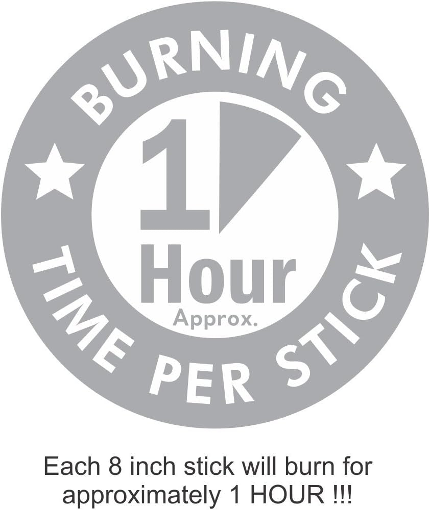 Sandalwood Incense Sticks 100 Grams, Low Smoke Traditional Incense Sticks Made from Scratch, Never Dipped (Sandalwood, Single Pack)