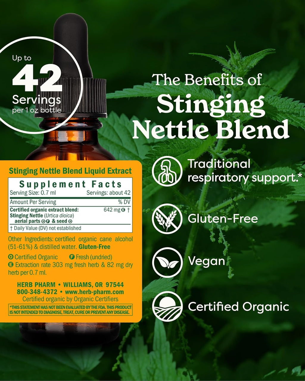 Stinging Nettle Blend Liquid Extract - 1 Ounce (DNETT01)