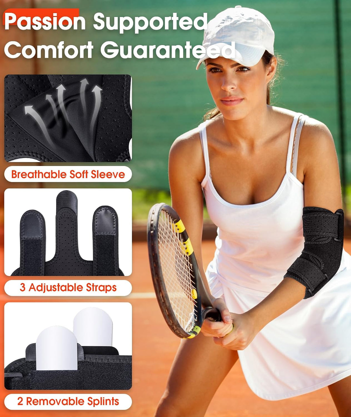 Elbow Brace for Cubital Tunnel & Ulnar Nerve Support Night Splint
