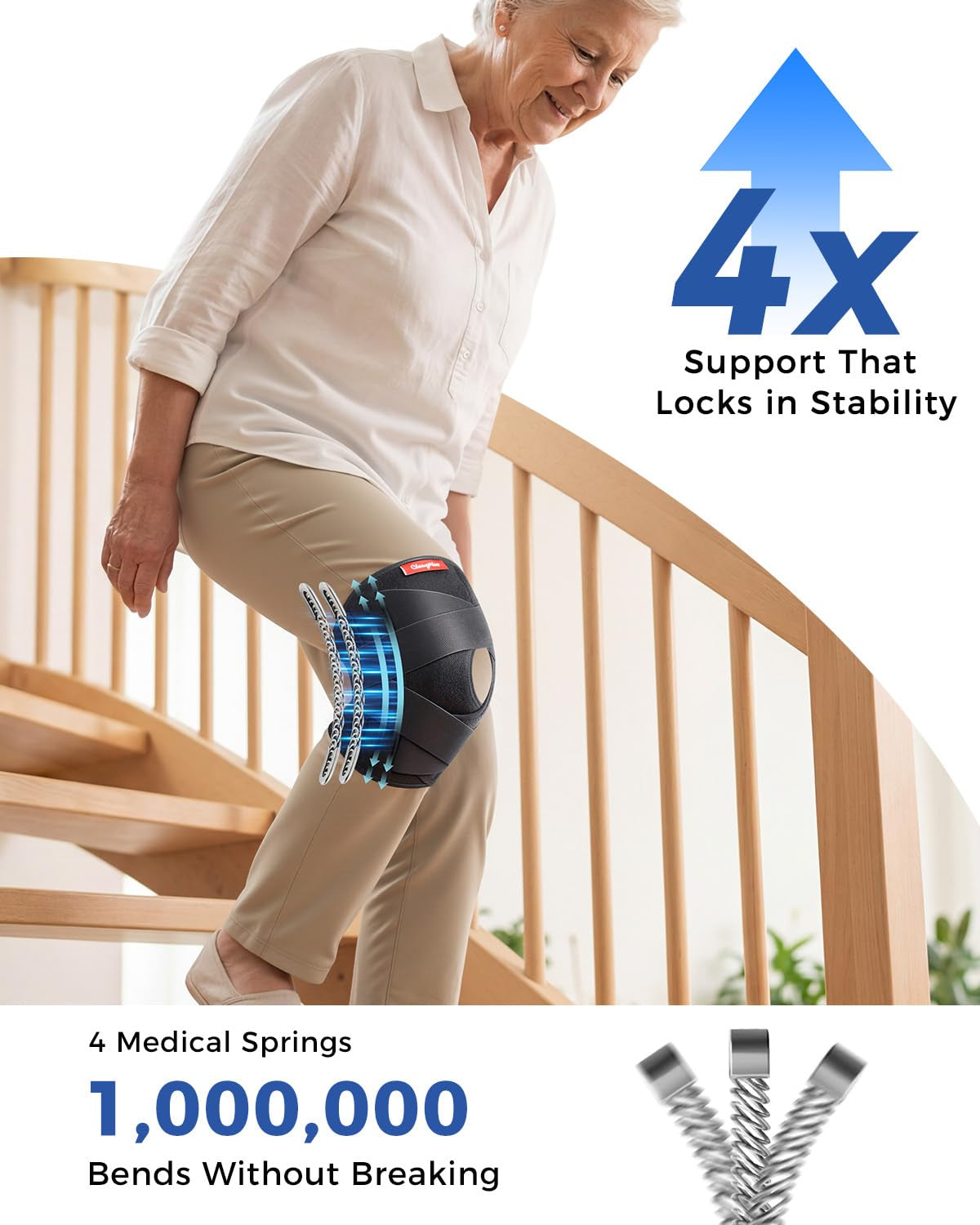 Medical Knee Brace for Women & Men,Knee Support with Side Stabilizers