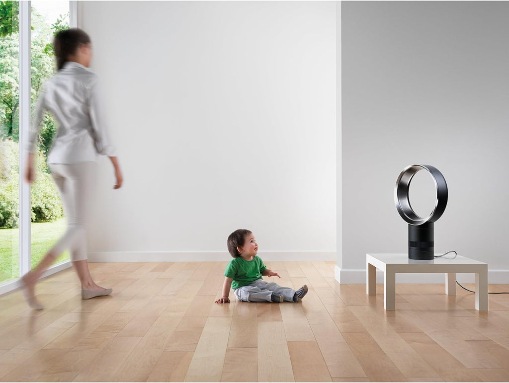 Dyson Air Multiplier AM06 Table Fan, 10 Inches, White/Silver (49095-01)