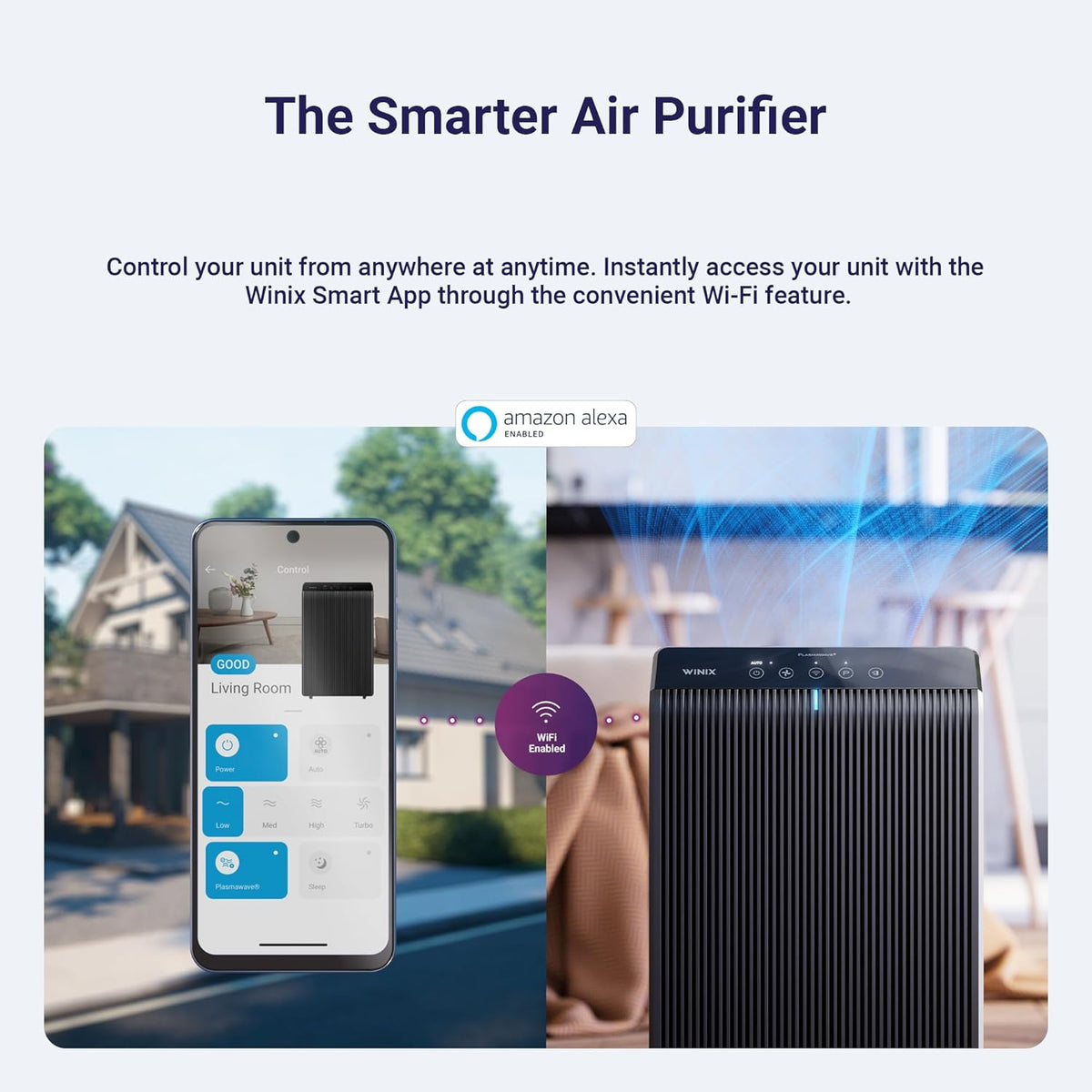 5510 Air Purifier (New Generation of 5500-2 with App Support) for Home Large Room up to 1881 Ft² in 1 Hr, True HEPA, High Deodorization Carbon Filter and Auto Mode, Captures Pet Allergies, Smoke