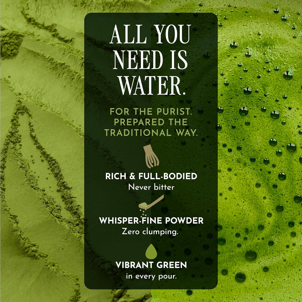 Matcha - Ceremonial Grade Matcha Powder, Organic First Harvest Japanese Green Tea Powder, from Uji, Japan (60G/2.12Oz)