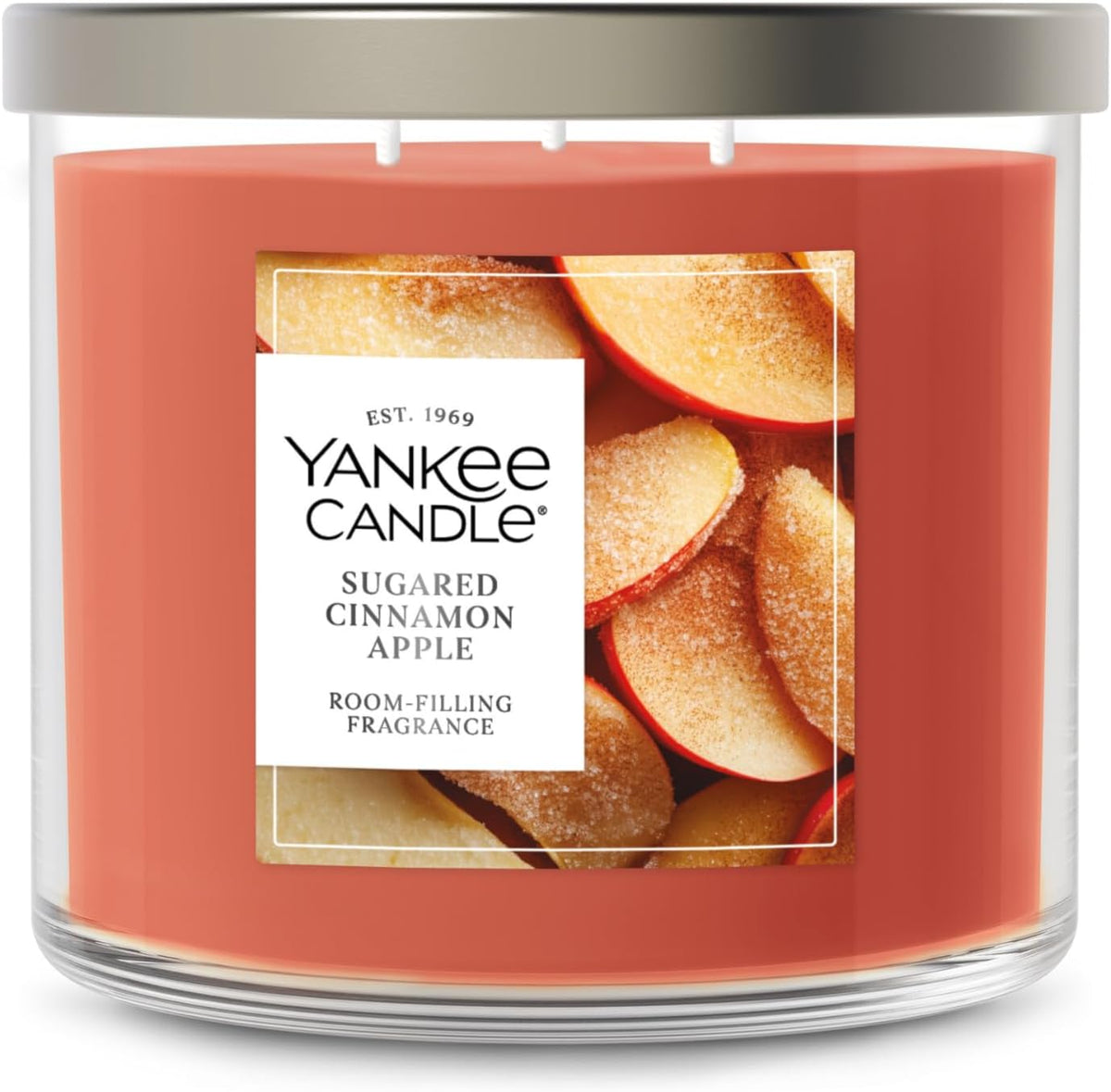Sugared Cinnamon Apple Scented Candle, 14.5Oz 3-Wick