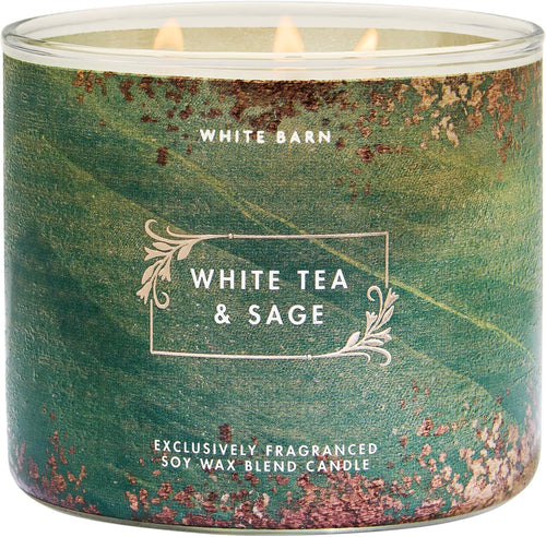3-Wick Candle, White Tea & Sage, Soy Wax Blend