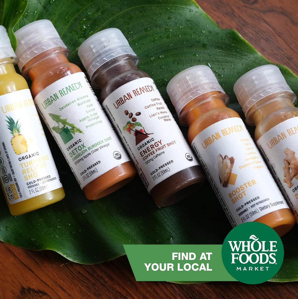 Organic Detox Shot – a 2 Fl Oz Plant-Based Wellness Boost with Apple Cider Vinegar, Dandelion, Burdock, and Probiotics for Digestion and Detox. Vegan and No Added Sugar.