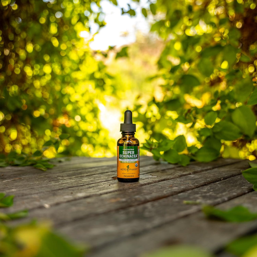 Super Echinacea® Liquid Extract: USDA Organic Immune Support for Year-Round | Fast-Absorbing Echinacea Tincture, 4 Plant-Part Blend: Root, Leaf, Flower & Seed | up to ~3 Week Supply, 1 Oz*