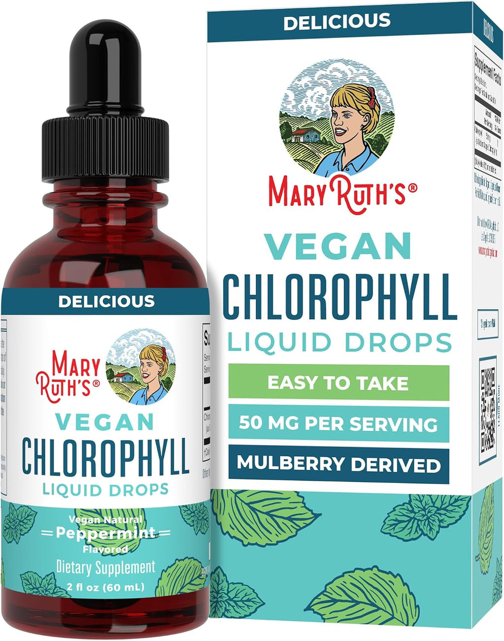 Chlorophyll Liquid Drops, Delicious Minty Flavor, Vegan, 2 Fl Oz