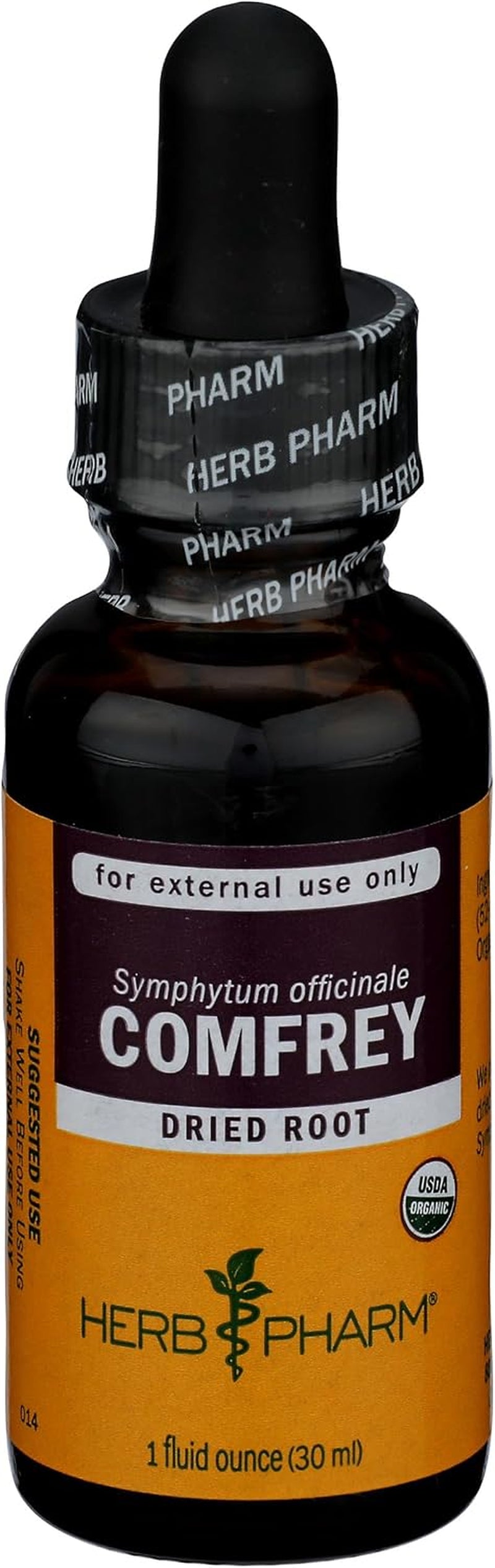 Certified Organic Comfrey Liquid Extract Drops, 1 Oz