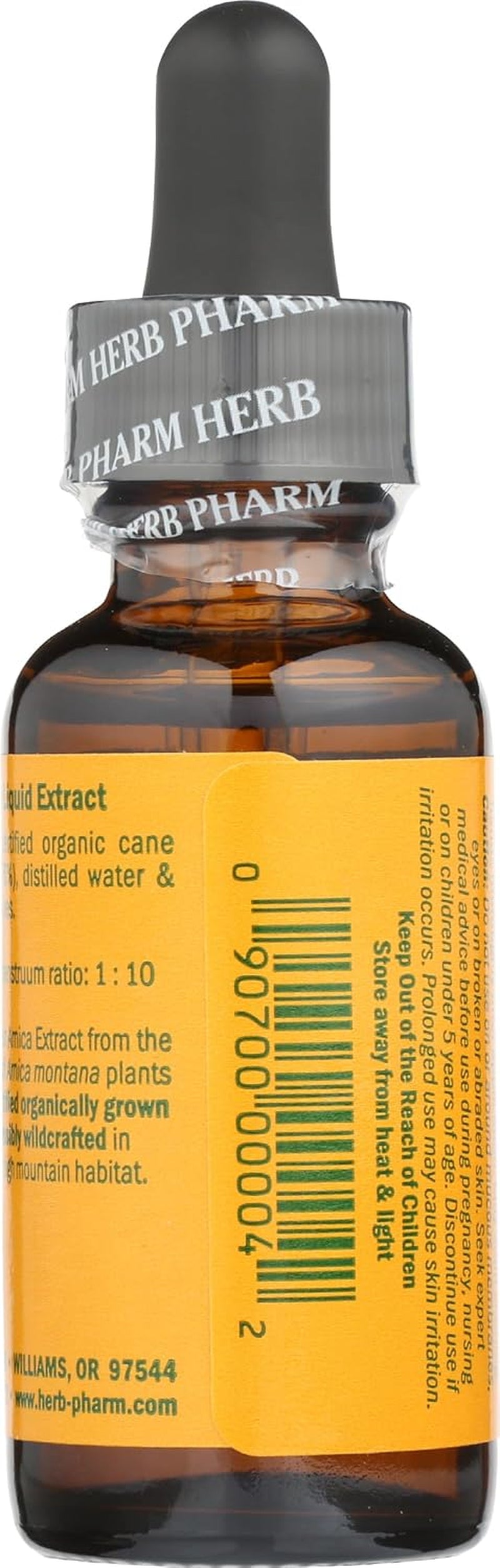 Arnica Liquid Herbal Extract: Multipurpose Topical for Face & Body, Certified Organic Arnica Tincture, Made with Whole Flower Arnica, for External Use Only, Vegan, Gluten-Free, Non-Gmo, 1 Oz