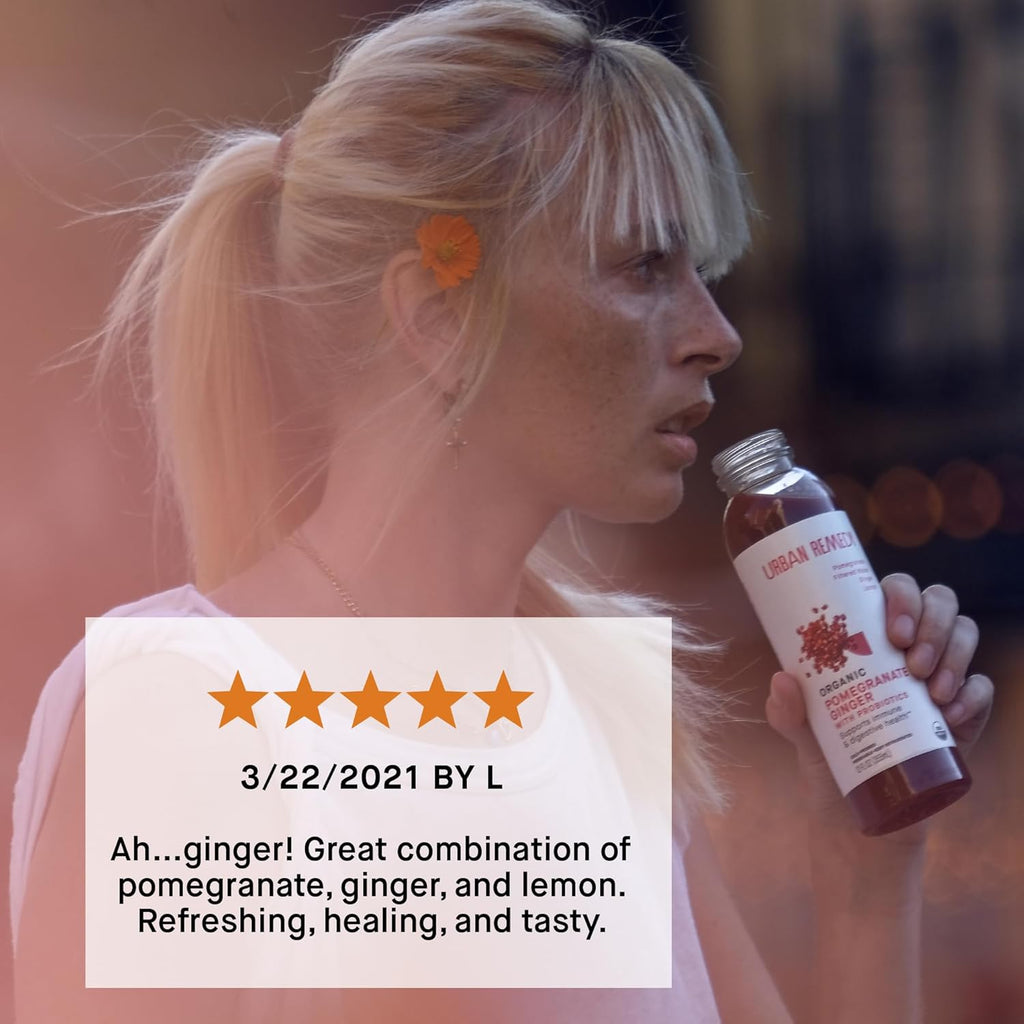 Urban Remedy Organic Pomegranate Ginger Juice, 12 FZ