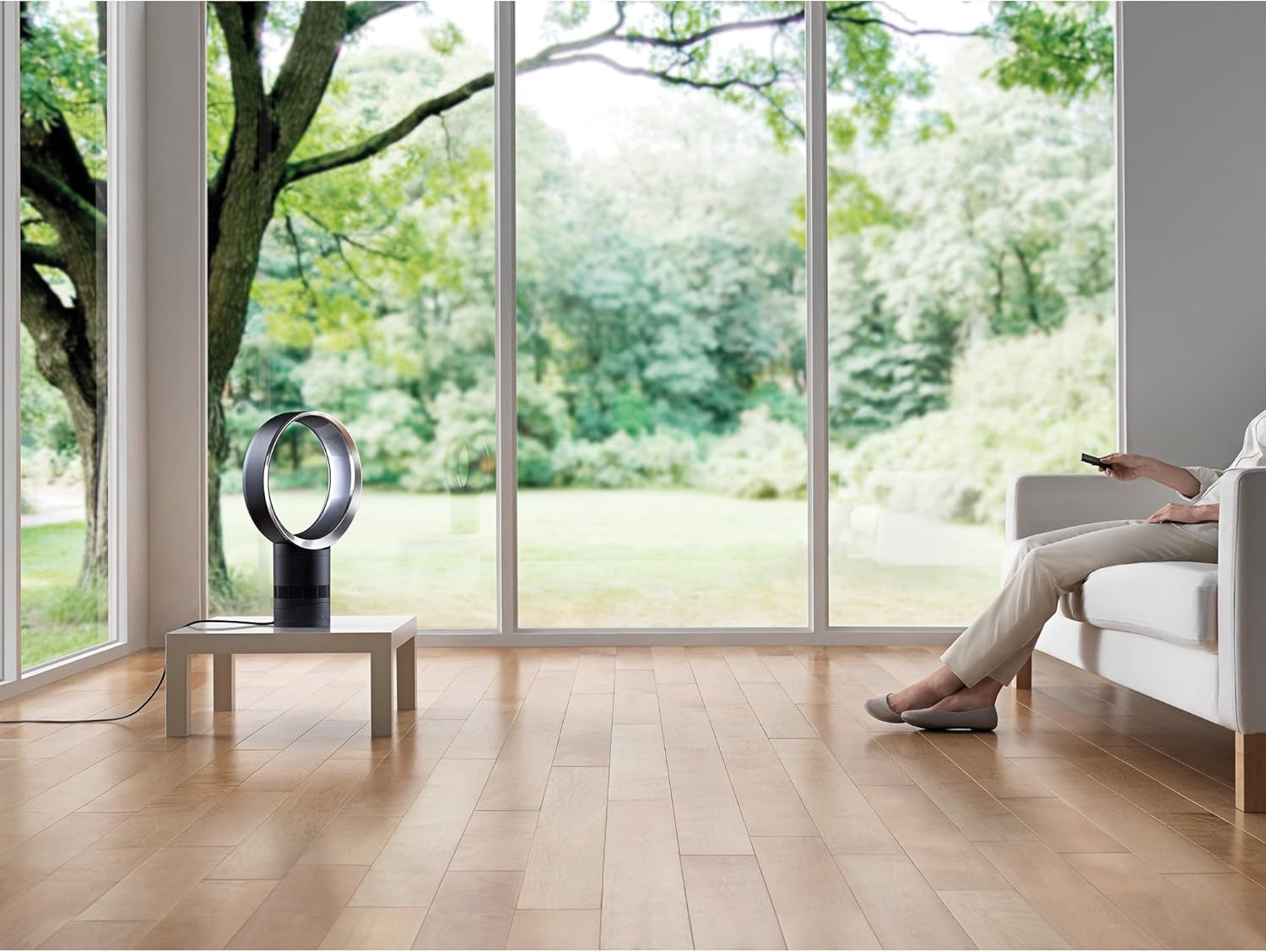 Dyson Air Multiplier AM06 Table Fan, 10 Inches, White/Silver (49095-01)