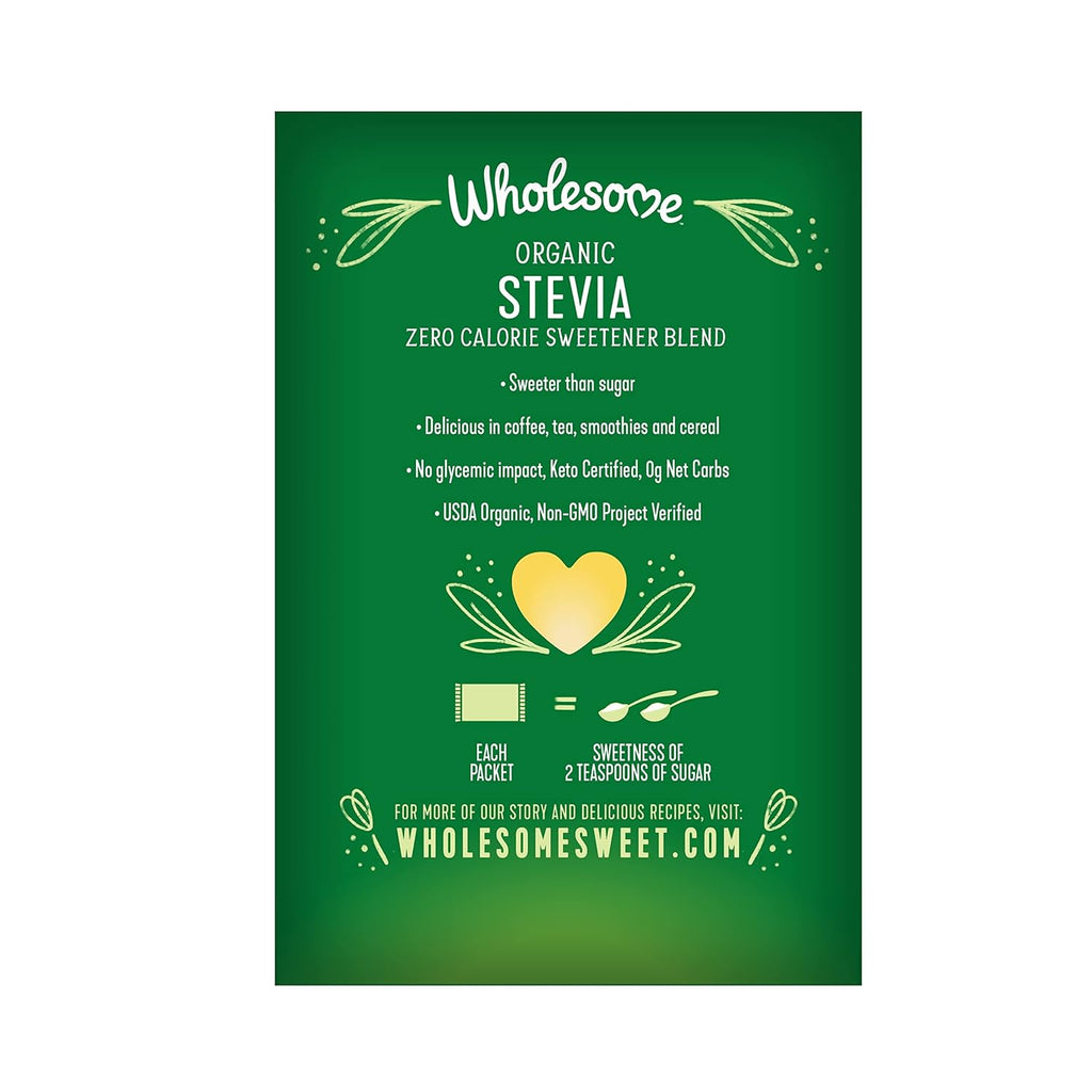 Sweeteners Organic Stevia, 1000 Count Packets, Zero Calorie Sweetener Blend, Keto Friendly, Non GMO, Gluten Free & Vegan