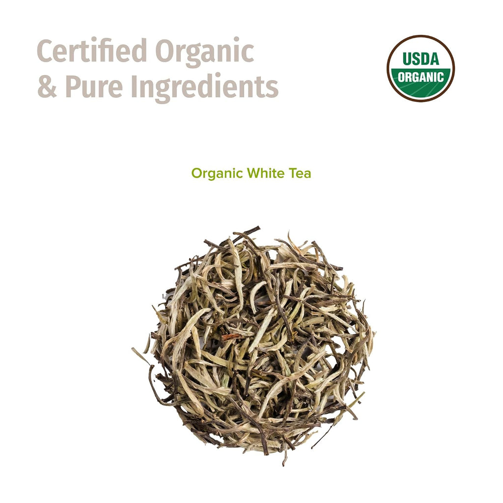 Organic Silver Tip Tea Loose Leaf - USDA Certified Organic Loose Leaf Tea from a Family Farm in the Himalayas - Premium Leaves - 3.5 Oz / 100 G (Silver Yeti)