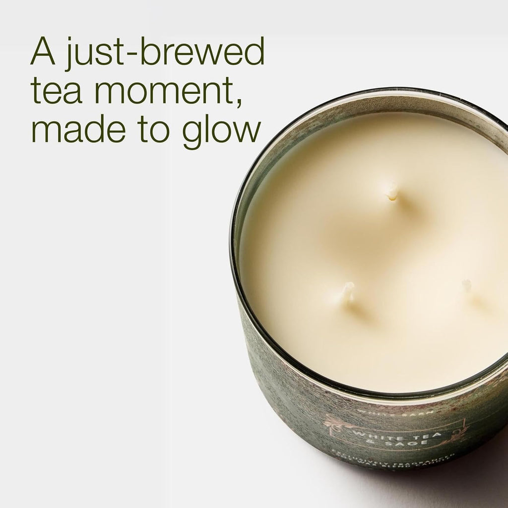 3-Wick Candle, White Tea & Sage, Soy Wax Blend