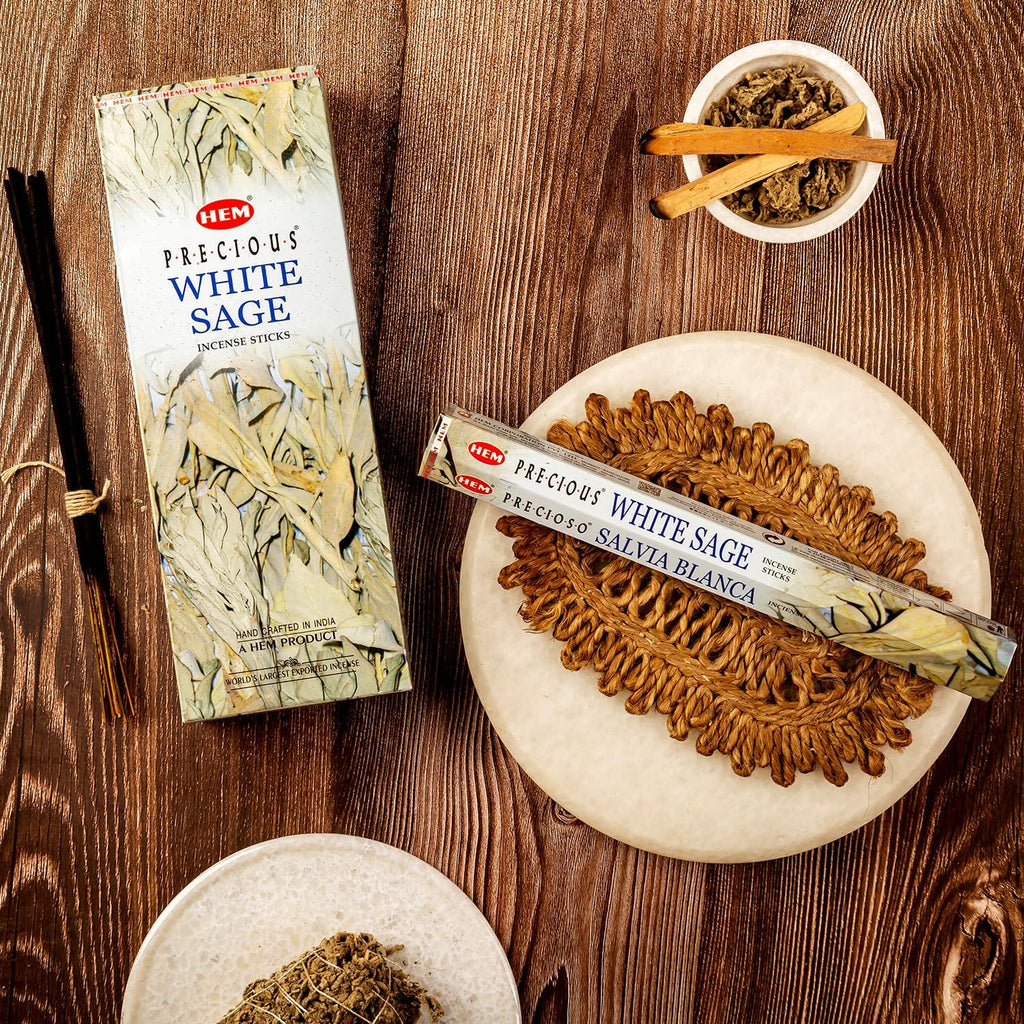 White Sage Incense Sticks - 100 Count | Natural Air Purifying Aromatherapy | Calming and Cleansing Fragrance | Perfect for Meditation and Relaxation | Long-Lasting Burn