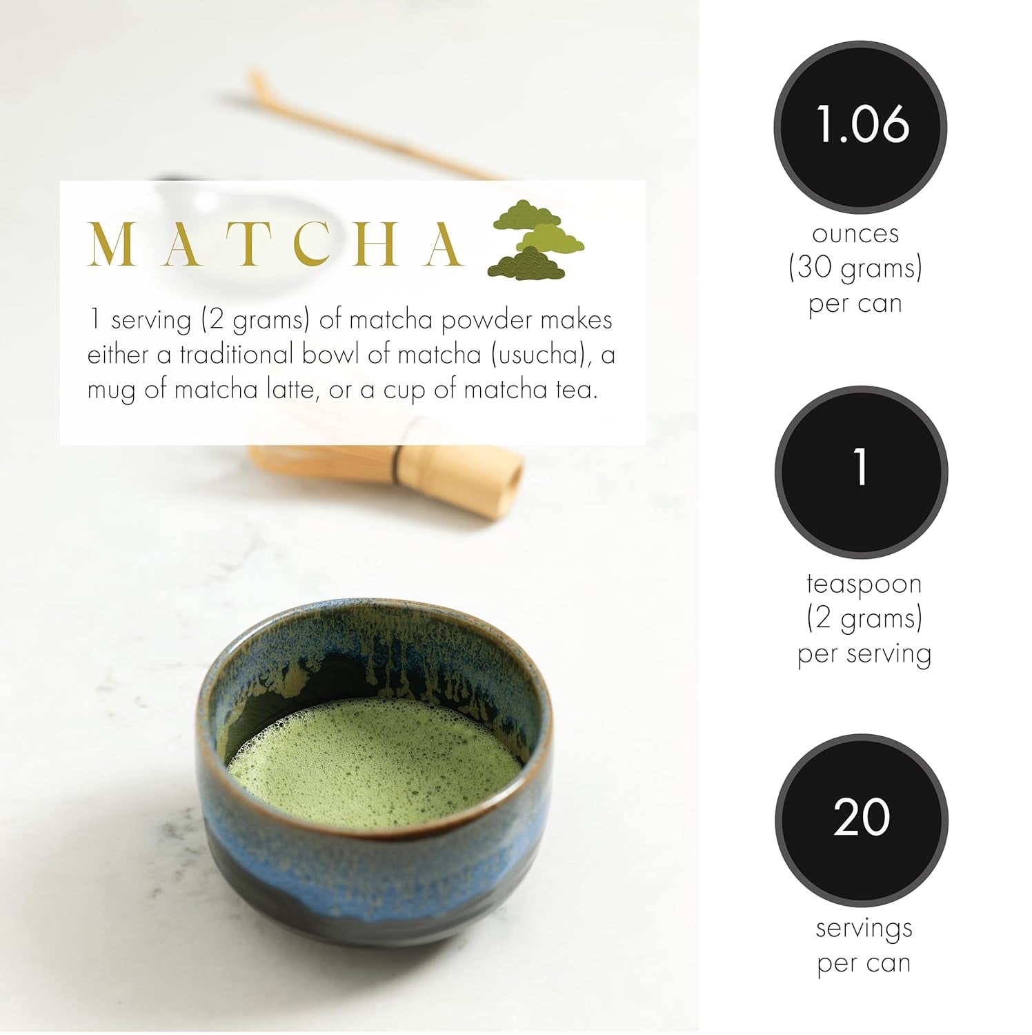 Supreme Matcha, 80 Gram Tin, 2.82 Ounces