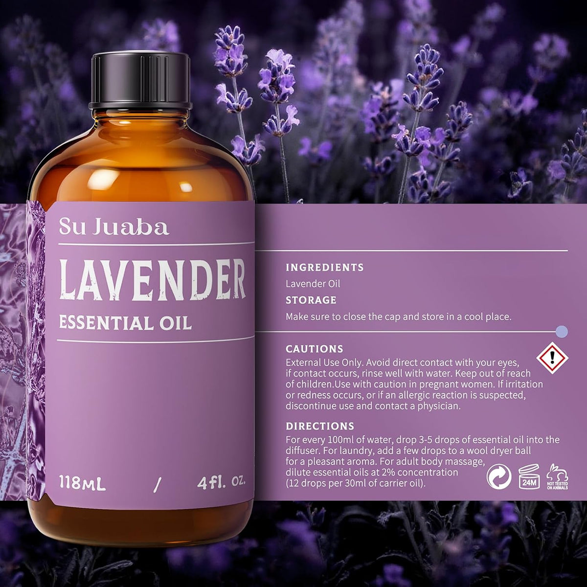 Lavender Essential Oil for Aromatherapy, Sleep & Relaxation