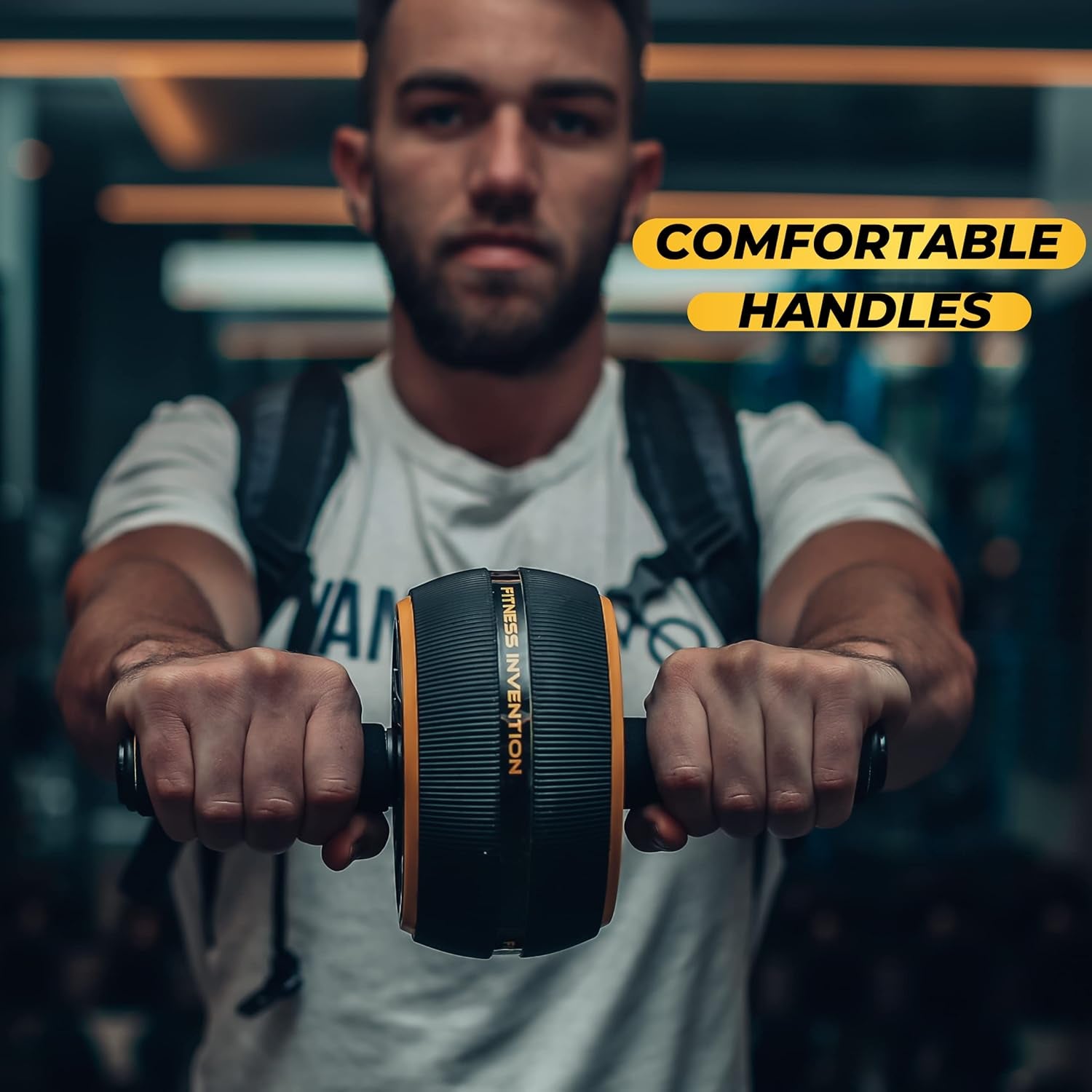 Ab Roller Wheel - Ab Wheel Roller & Knee Mat - Rueda Para Abdominales - Abdominal Wheel - Abs Roller for Men & Women - Home Gym Equipment