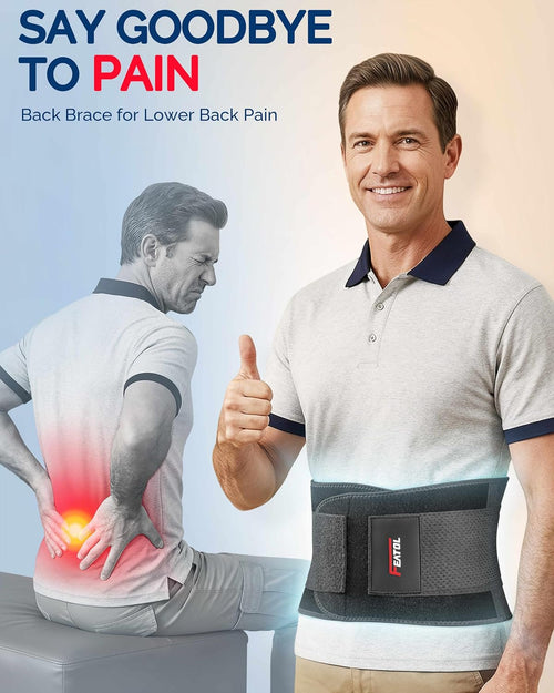 Back Brace for Lower Back Pain, Back Support Belt for Women & Men, Breathable Lower Back Brace with Lumbar Pad, Lower Back Pain Relief for Herniated Disc, Sciatica, Scoliosis plus Size (Waist