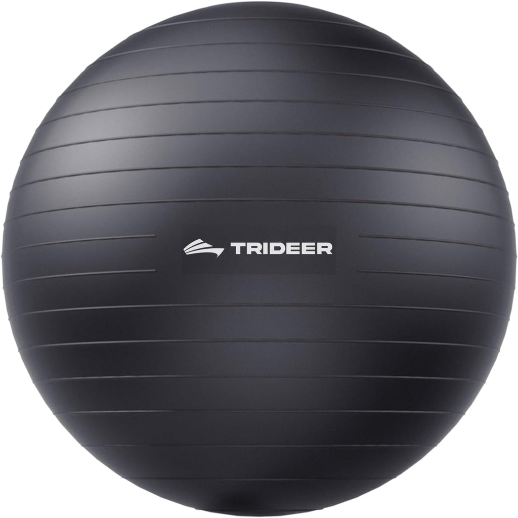 Yoga Ball for Exercise, Daily Stretching, Pilates, Core & Balance Training, Stability Ball for Pregnancy & Birthing Prep, Physical Therapy, Office Chair for Active Sitting, Quick Pump Included